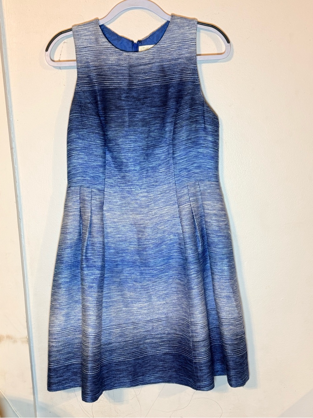 Shashanna Blue Textured Dress - Blue